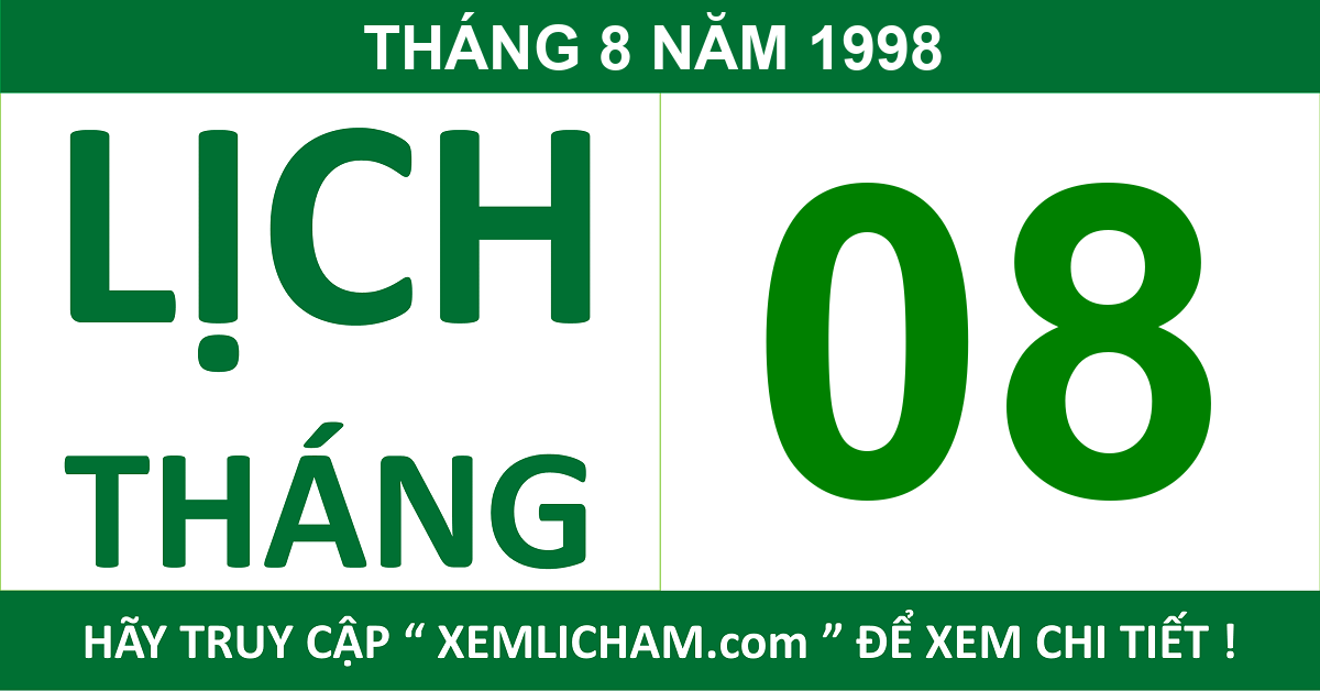 Tháng 8 năm 1998 mệnh gì - Tìm hiểu về ngữ cảnh lịch sử và tác động đến xã hội